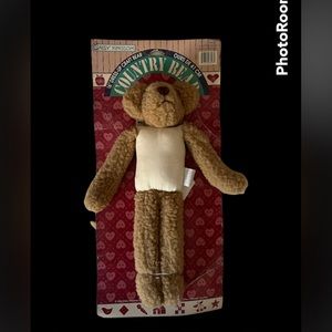 16” dress-up craft bear. Vintage. New on pkg.